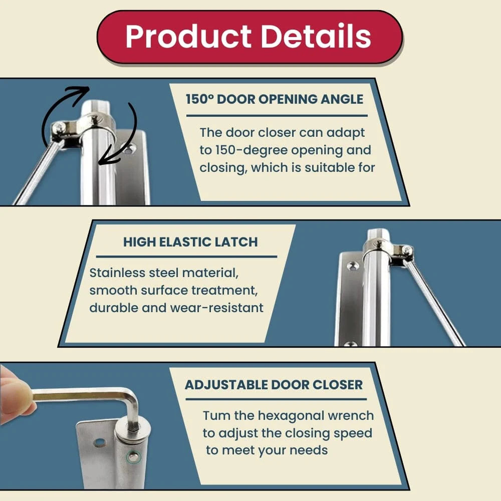 Premium Automatic Door Closer | Buy 1 Get 1 FREE 🔥 Limited Time Offer