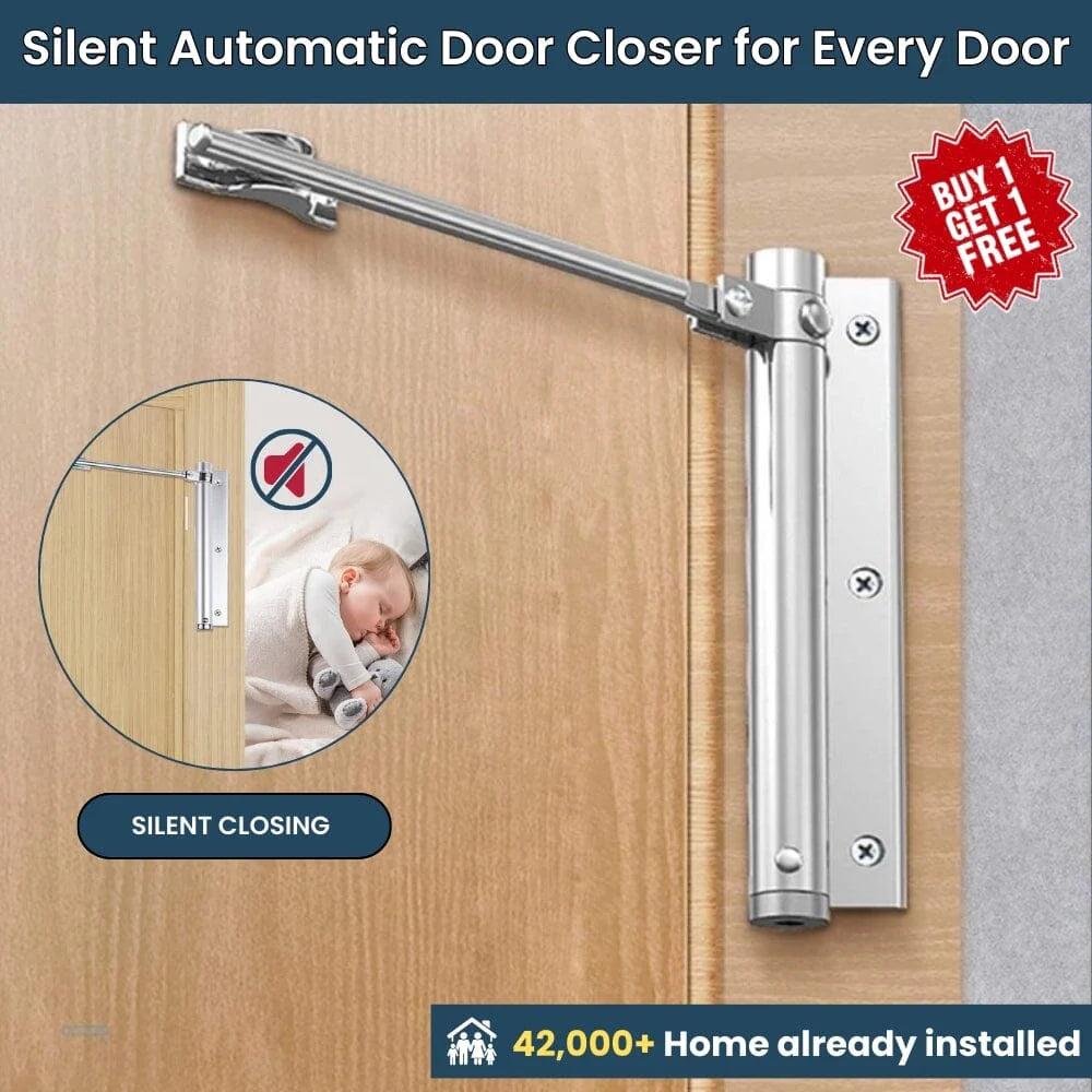 Premium Automatic Door Closer | Buy 1 Get 1 FREE 🔥 Limited Time Offer